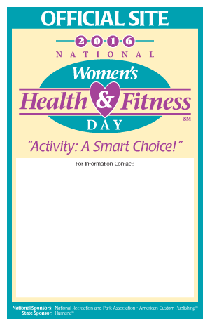 National Women's Health & Fitness Day Poster